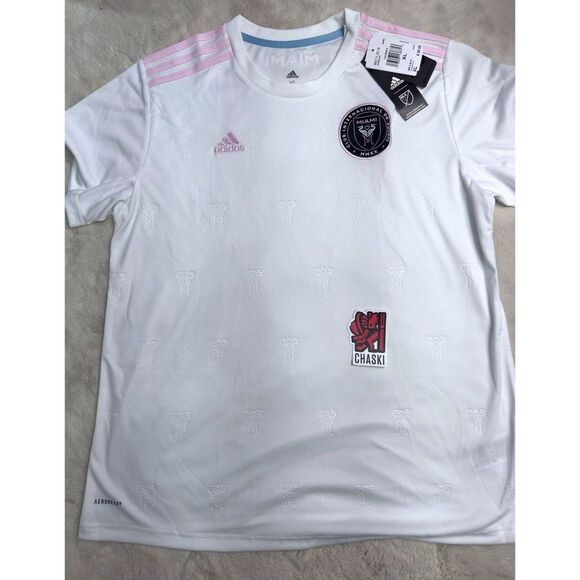 Adidas Inter Miami CF Soccer Futbol Home Jersey Women's XL white MLS EH8631 NEW - Picture 1 of 9